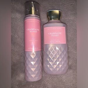 Bath and Body Works Champagne Toast set.